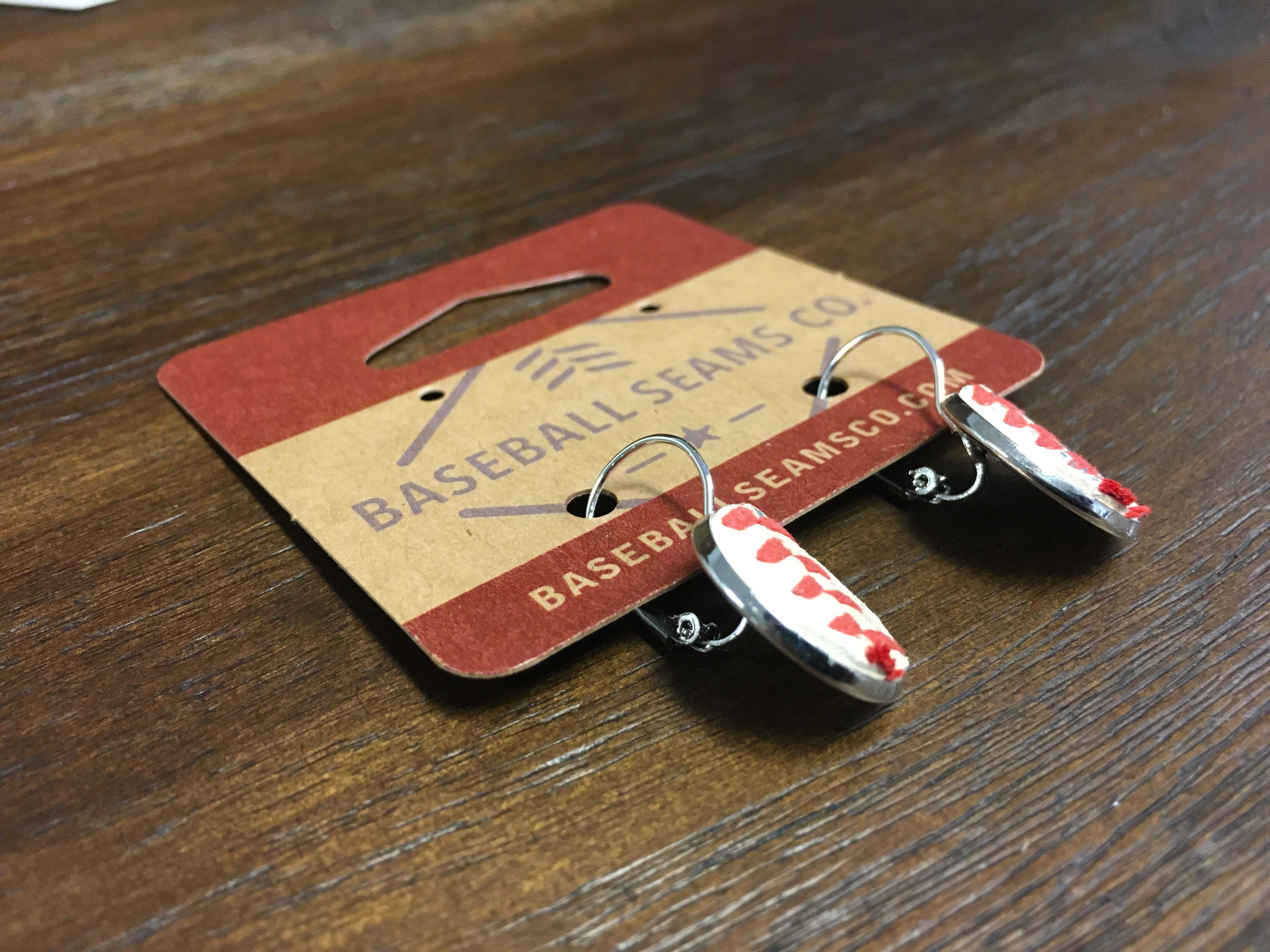 Baseball Seam Earrings - Image 3