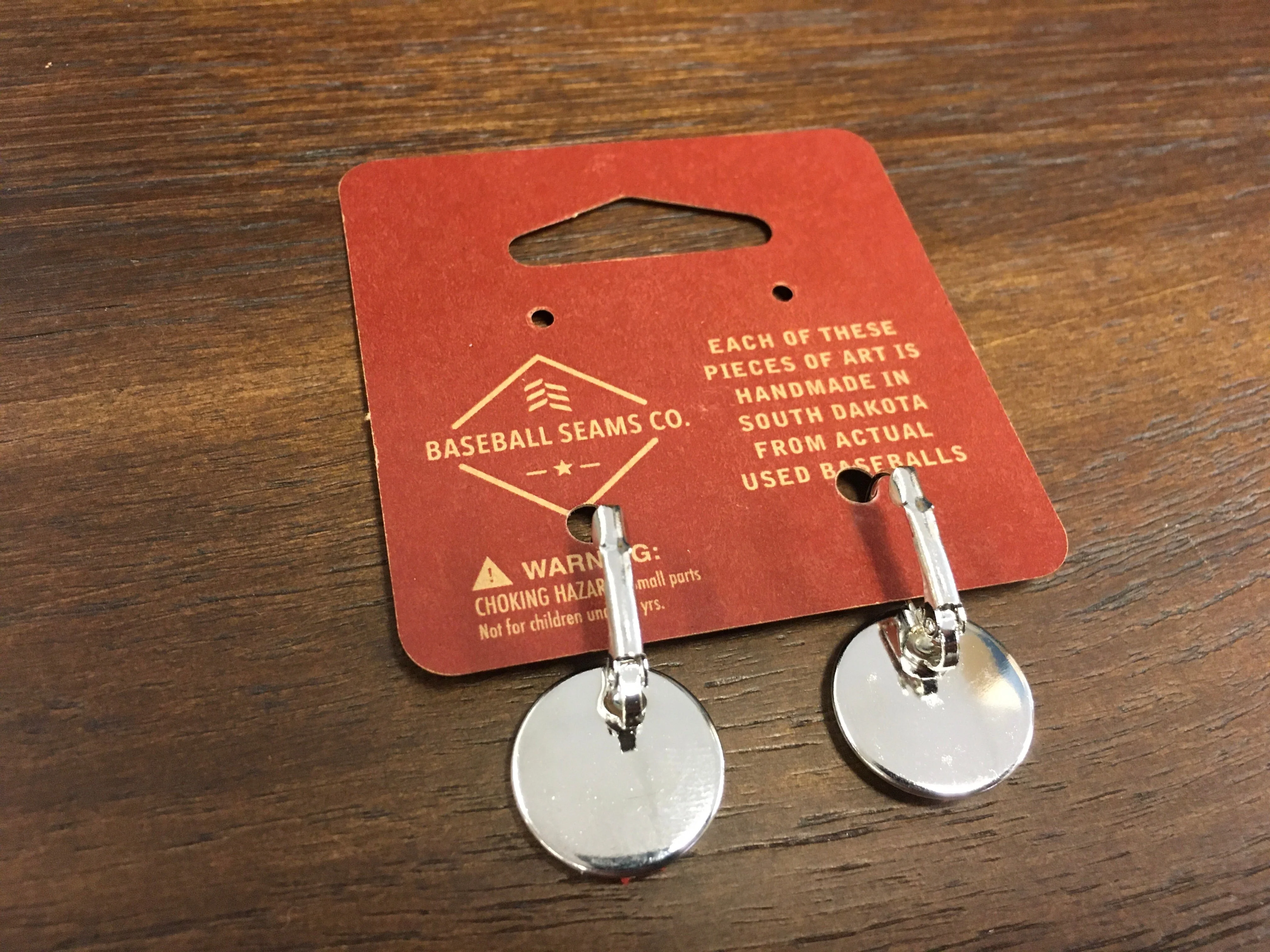Baseball Seam Earrings - Image 4