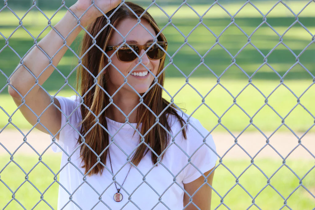 Baseball Seam Pendant Necklace - Image 9