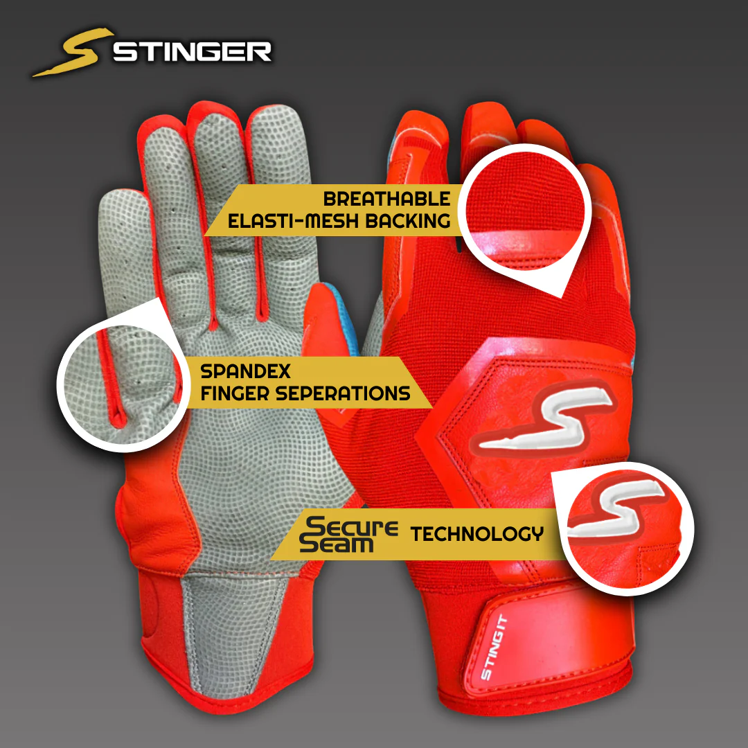 Color Crush Batting Gloves - Royal - Image 10