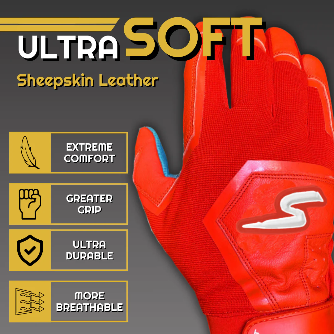 Color Crush Batting Gloves - Royal - Image 11