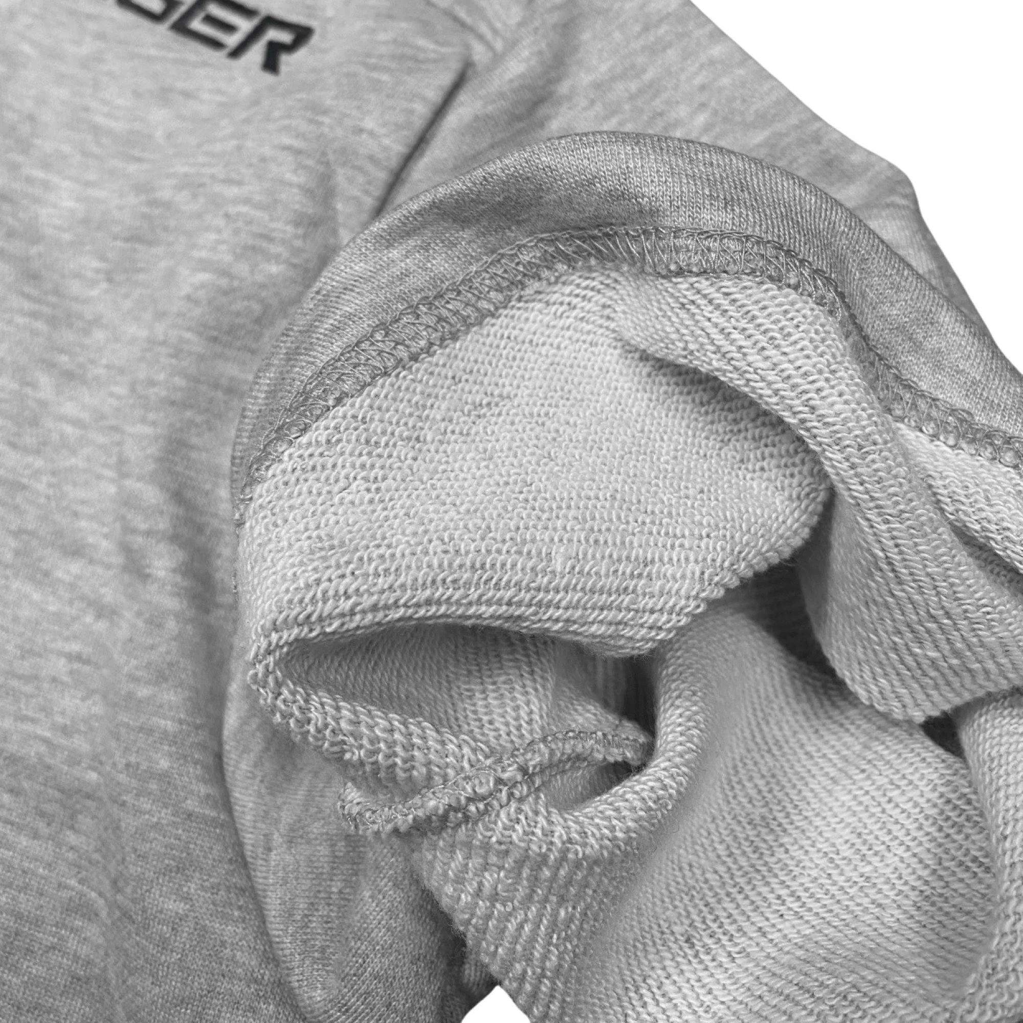 Half Sleeve Hoodie - Heather Gray - Image 4