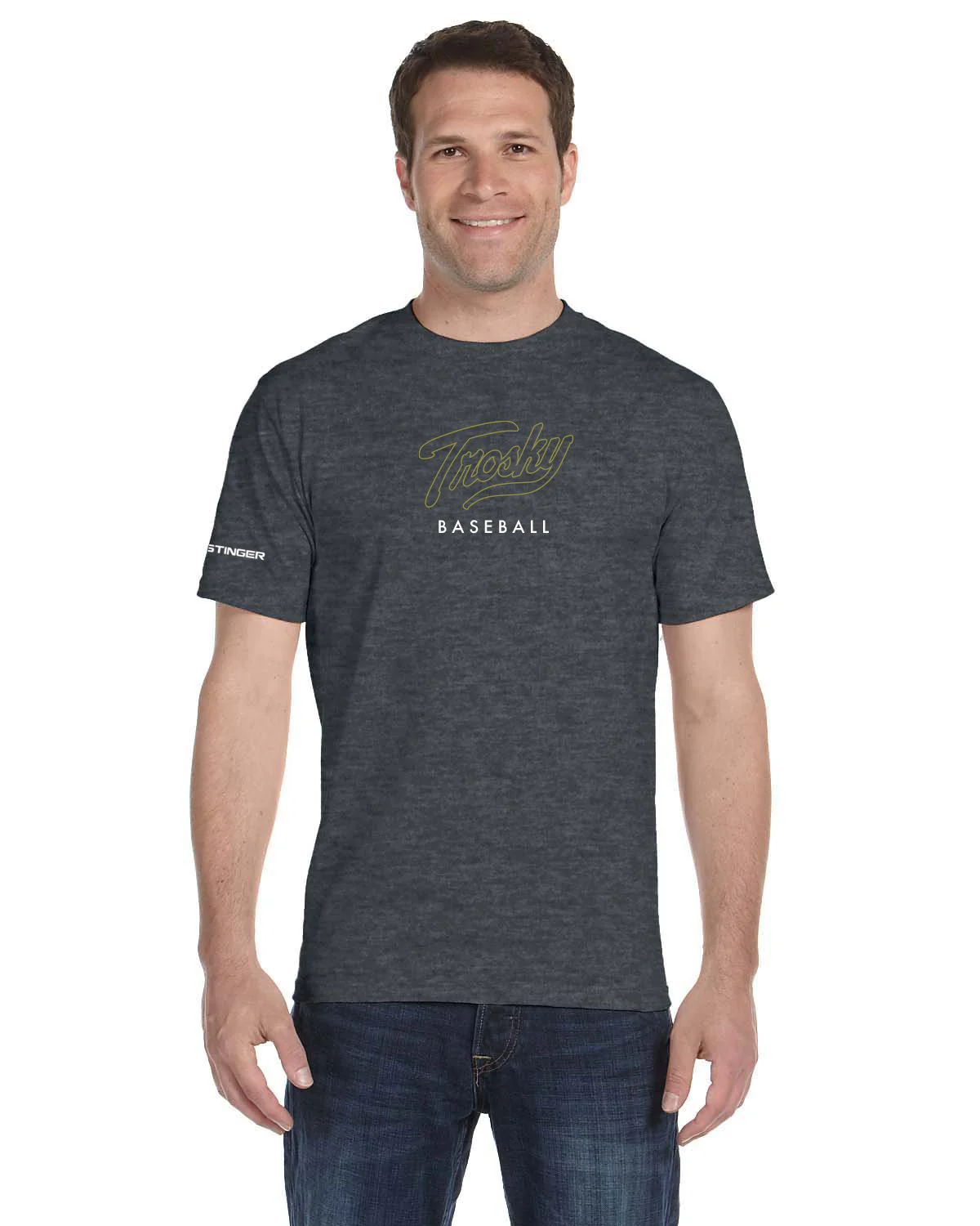 Trosky Baseball Gray T-Shirt - Image 3