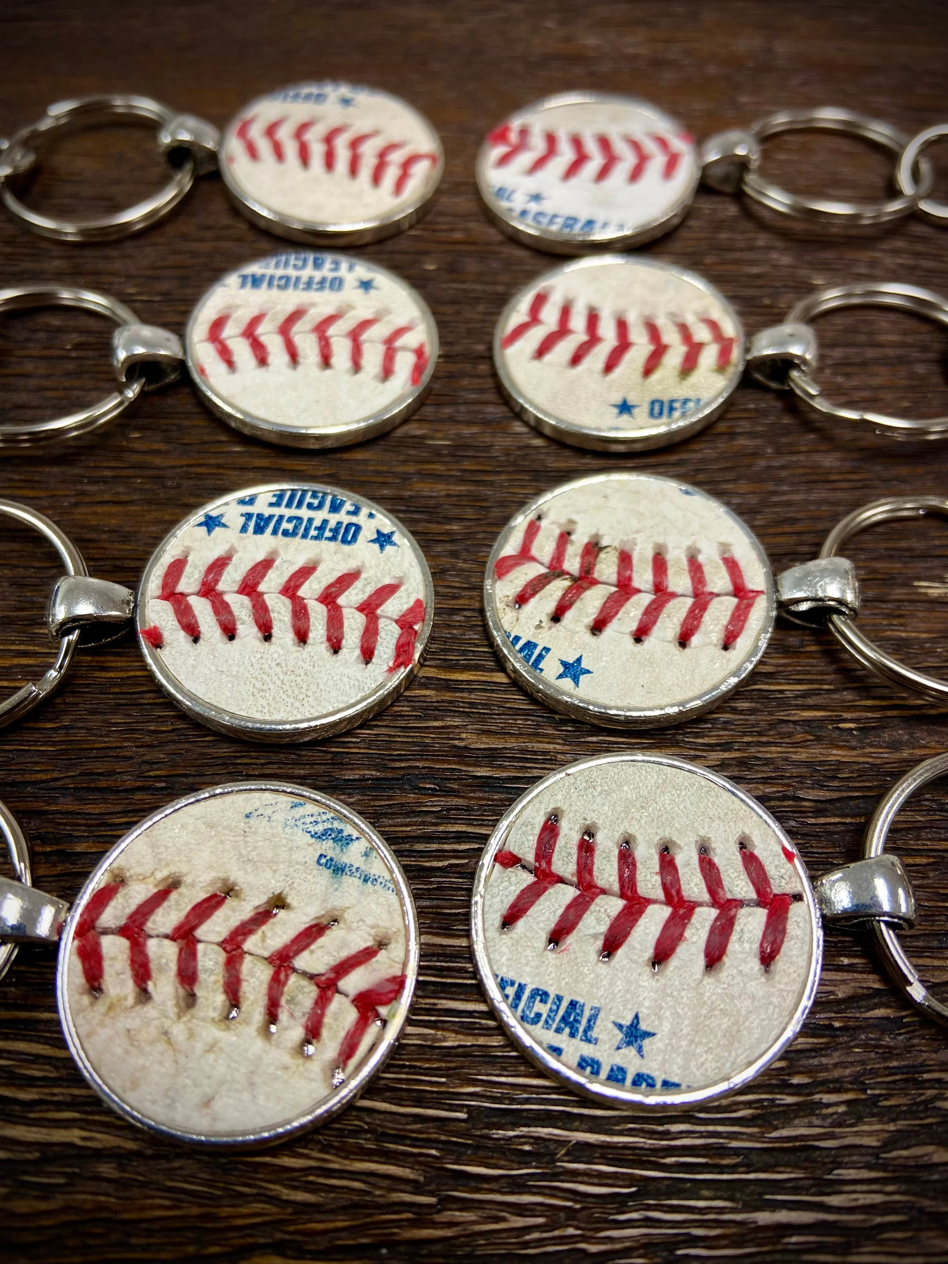 Silver Baseball Seam Keychain - Image 8