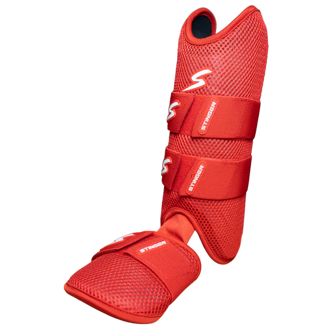 Stinger Select Leg Guard - RED - Image 2