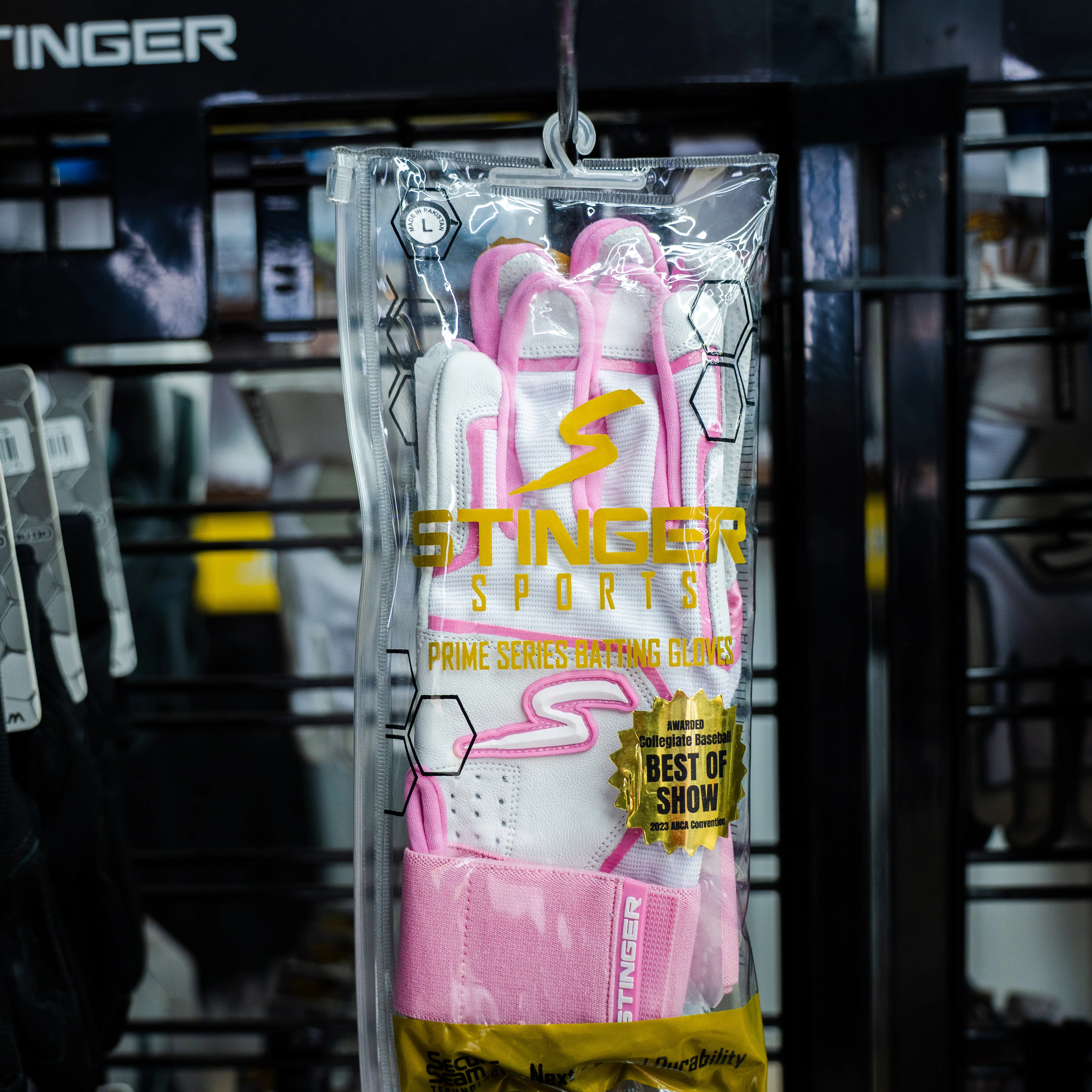 Winder Series Batting Gloves - Pink & White - Image 5