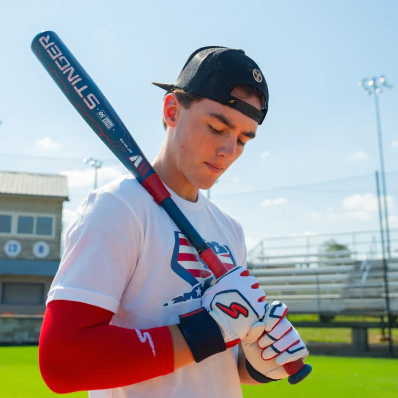 Winder Series Batting Gloves - Red, White & True - Image 4