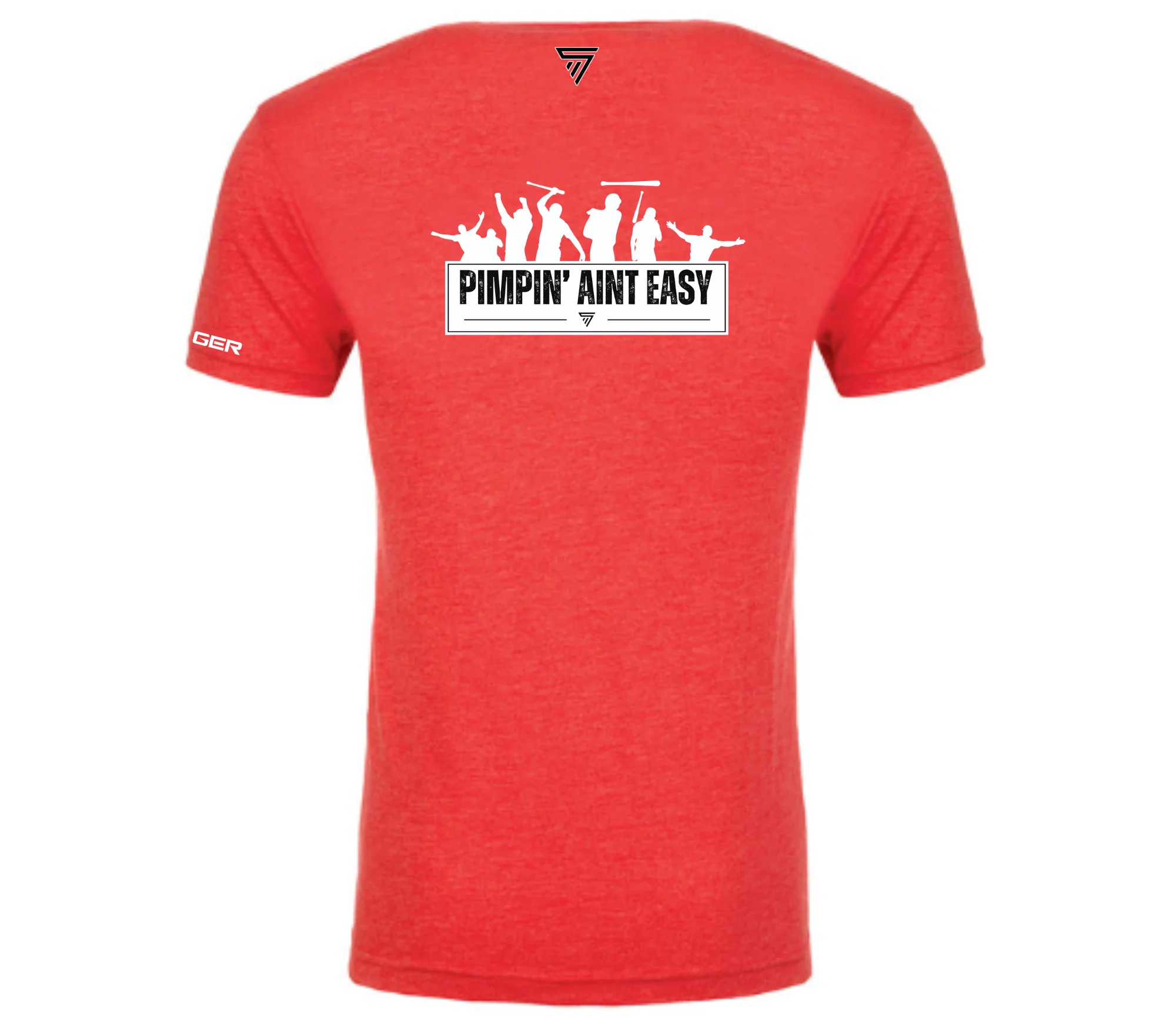 Swingman "Pimpin' Aint Easy" Tee Shirt - Red - Image 3