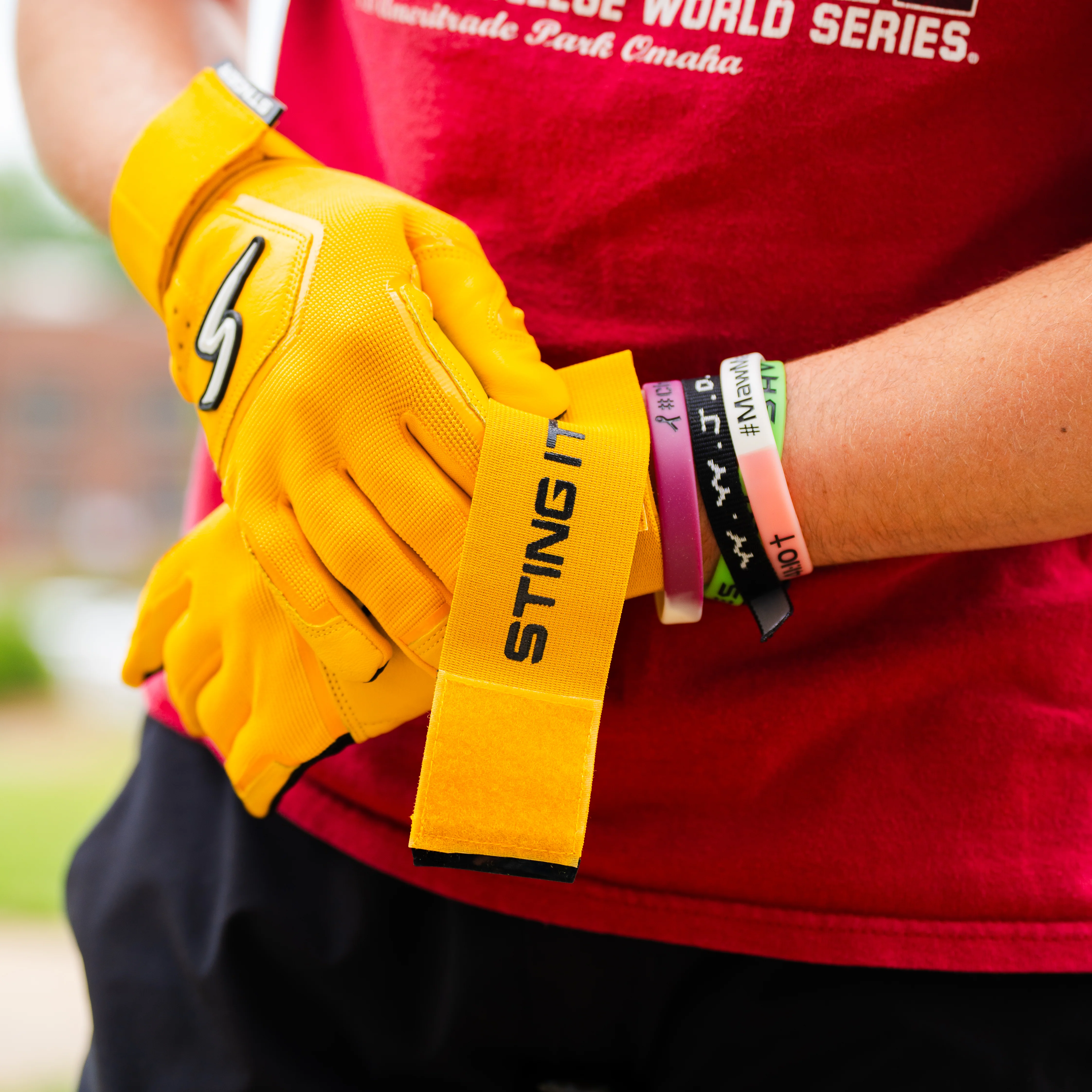 Winder Series Batting Gloves - Athletic Gold - Image 4